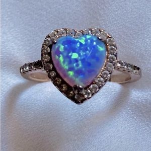 14kt CN stamped Vintage Gold Fill fire opal simulated ring